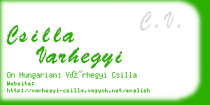 csilla varhegyi business card